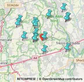 Mappa Via dei Gelsi, 20874 Busnago MB, Italia (3.59133)