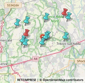 Mappa Via dei Gelsi, 20874 Busnago MB, Italia (3.42)