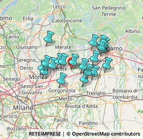 Mappa Via dei Gelsi, 20874 Busnago MB, Italia (10.3675)