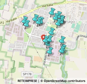 Mappa Via dei Gelsi, 20874 Busnago MB, Italia (0.405)