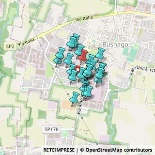 Mappa Via dei Gelsi, 20874 Busnago MB, Italia (0.23793)