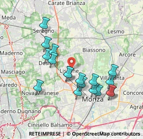 Mappa Via Alessandro Manzoni, 20035 Lissone MB, Italia (3.44889)