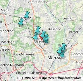 Mappa Via Alessandro Manzoni, 20035 Lissone MB, Italia (2.92636)