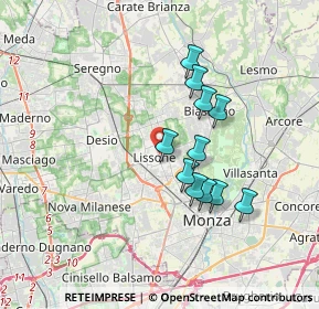 Mappa Via Alessandro Manzoni, 20035 Lissone MB, Italia (2.90636)
