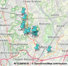 Mappa 20151 Lissone MB, Italia (2.53583)