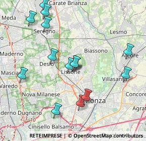 Mappa Via G. Orelli, 20151 Lissone MB, Italia (4.21357)