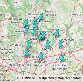 Mappa Via G. Orelli, 20151 Lissone MB, Italia (5.46125)