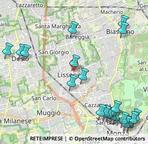 Mappa Via G. Orelli, 20151 Lissone MB, Italia (2.9195)