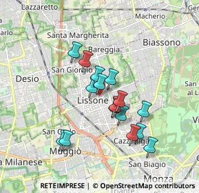 Mappa Via G. Orelli, 20151 Lissone MB, Italia (1.45063)