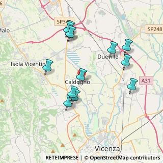 Mappa 36030 Vicenza VI, Italia (3.88615)