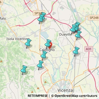 Mappa 36030 Vicenza VI, Italia (4.29583)