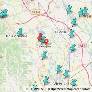 Mappa 36030 Vicenza VI, Italia (6.7195)