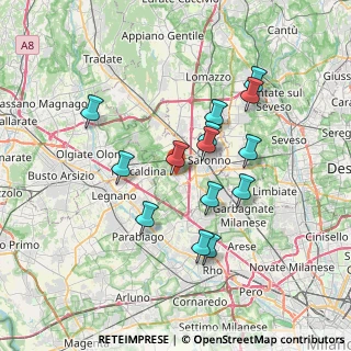 Mappa Via Monte Grappa, 21040 Uboldo VA, Italia (6.45786)