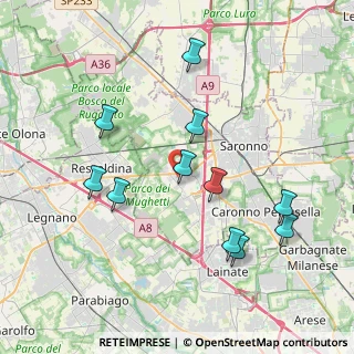 Mappa Via Monte Grappa, 21040 Uboldo VA, Italia (3.87727)