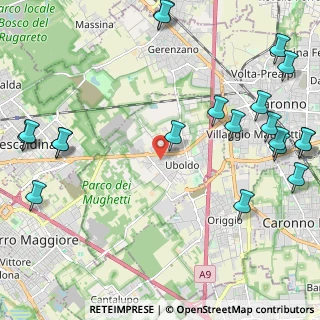 Mappa Via Monte Grappa, 21040 Uboldo VA, Italia (3.0295)
