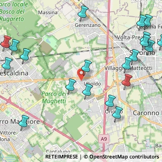 Mappa Via Monte Grappa, 21040 Uboldo VA, Italia (3.062)