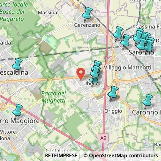 Mappa Via Monte Grappa, 21040 Uboldo VA, Italia (2.622)