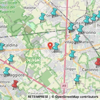 Mappa Via Monte Grappa, 21040 Uboldo VA, Italia (3.22176)