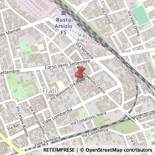Mappa Via D'Azeglio Massimo, 15, 21052 Busto Arsizio, Varese (Lombardia)