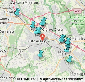 Mappa Via M. D'Azeglio, 21052 Busto Arsizio VA, Italia (3.65923)