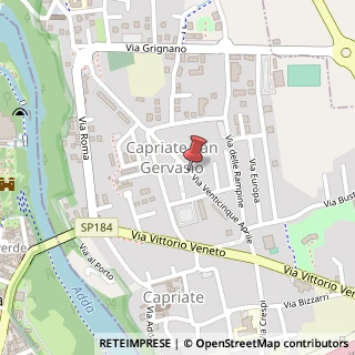Mappa Via XXV Aprile, 22, 24042 Capriate San Gervasio, Bergamo (Lombardia)