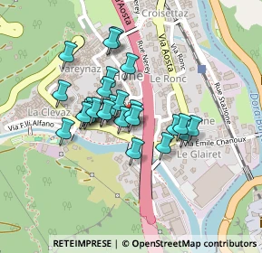 Mappa Via Rue M.Colliard, 11020 Hone AO, Italia (0.17308)