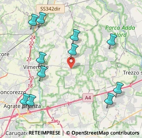 Mappa Via Ornago, 20882 Bellusco MB, Italia (4.74091)