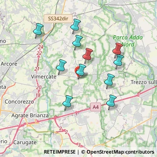 Mappa Via Ornago, 20882 Bellusco MB, Italia (3.54091)