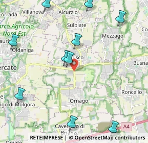 Mappa Via Ornago, 20882 Bellusco MB, Italia (2.71818)