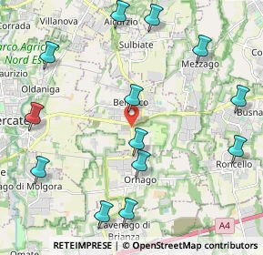 Mappa Via Ornago, 20882 Bellusco MB, Italia (2.52692)