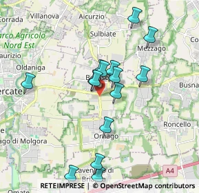 Mappa Via Ornago, 20882 Bellusco MB, Italia (1.70933)