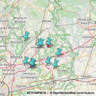 Mappa Via Ornago, 20882 Bellusco MB, Italia (6.68727)
