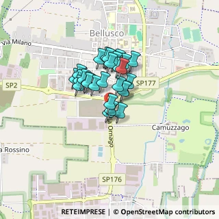 Mappa Via Ornago, 20882 Bellusco MB, Italia (0.28793)