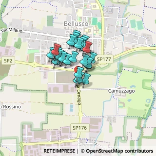 Mappa Via Ornago, 20882 Bellusco MB, Italia (0.28966)