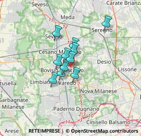 Mappa Via Adria, 20813 Bovisio-Masciago MB, Italia (2.00818)