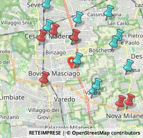 Mappa Via Adria, 20813 Bovisio-Masciago MB, Italia (2.28353)