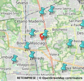 Mappa Via Adria, 20813 Bovisio-Masciago MB, Italia (2.77)