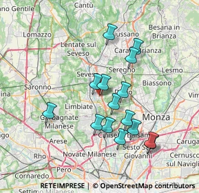 Mappa Via Adria, 20813 Bovisio-Masciago MB, Italia (6.62)