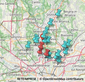 Mappa Via Adria, 20813 Bovisio-Masciago MB, Italia (5.947)