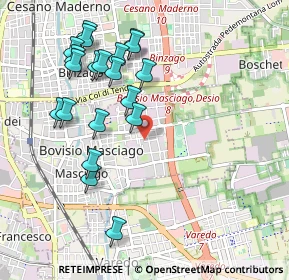 Mappa Via Adria, 20813 Bovisio-Masciago MB, Italia (1.0325)