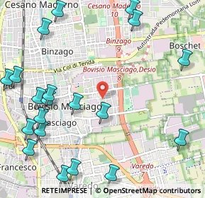 Mappa Via Adria, 20813 Bovisio-Masciago MB, Italia (1.4635)