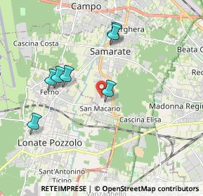 Mappa Via Giovanni Papini, 21017 Samarate VA, Italia (2.725)