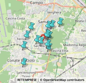 Mappa Via Giovanni Papini, 21017 Samarate VA, Italia (1.16929)