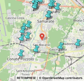 Mappa Via Giovanni Papini, 21017 Samarate VA, Italia (2.4655)