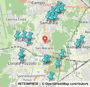 Mappa Via Giovanni Papini, 21017 Samarate VA, Italia (2.318)