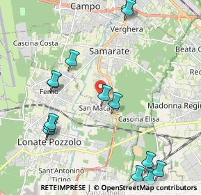Mappa Via Giovanni Papini, 21017 Samarate VA, Italia (2.53214)
