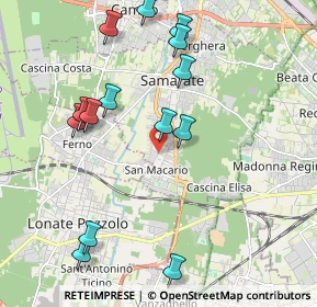 Mappa Via Giovanni Papini, 21017 Samarate VA, Italia (2.20286)