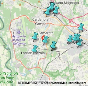 Mappa Via Giovanni Papini, 21017 Samarate VA, Italia (4.15267)