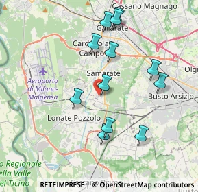 Mappa Via Giovanni Papini, 21017 Samarate VA, Italia (3.7275)