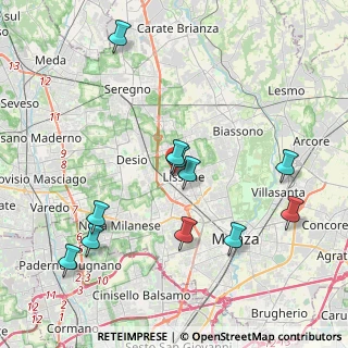 Mappa Via Dante Alighieri, 20851 Lissone MB, Italia (4.22182)
